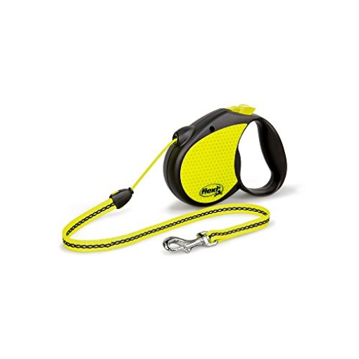 Picture of Flexi PN2.266.S NEO15 FLEXI Neon Retractable Dog Leash (Cord) 16 ft, Medium, Black/Neon (PN2.266.S NEO.15) (EA)