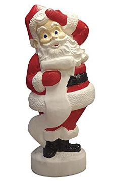 Picture of UNION 75180 Holiday Home 43 Lighted Blow Mold Vintage Santa Claus Sculpture Decoration Pre Lit Display Outdoor Christmas Yard Decoration Garden Yard Art Holiday Winter Display (EA)