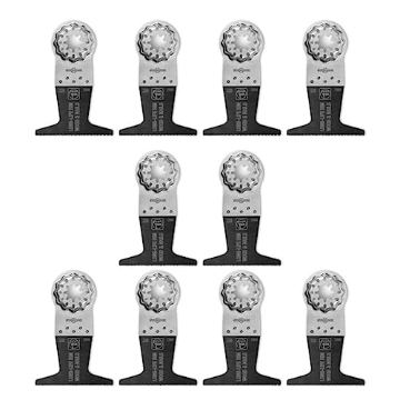 Picture of FEIN POWER TOOLS INC 63502160290 Fein Starlock E-Cut Long-Life Saw Blade - Precision Cutting for Wood, Drywall & Plastics, Bimetal with Teeth Set, 1-3/8" Medium Width, 2" Length, 10-Pack - 63502160290 (EA)