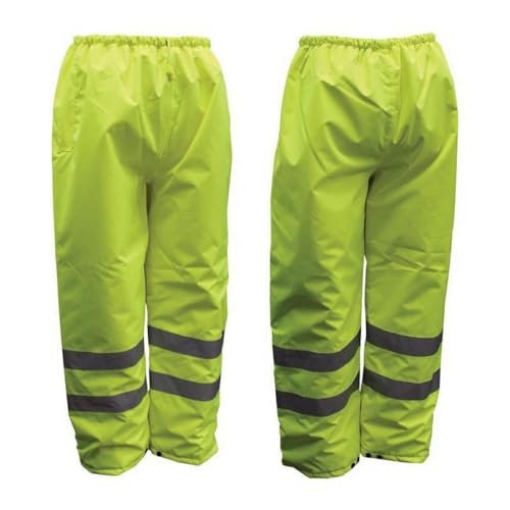 Picture of Boss Products Usa Llc 3NR40003X 212 Main Hi-Vis Insulated Yellow Polyester Unisex Rain Pants 3XL (EA)