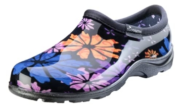 Picture of Sloggers 5116FP10 Sloggers Original Waterproof Rain and Garden Shoe for Women– Outdoor Slip-On Garden Clog - Made in The USA with Premium Comfort Insole and Arch Support - Flower Power, Size 10 (EA)
