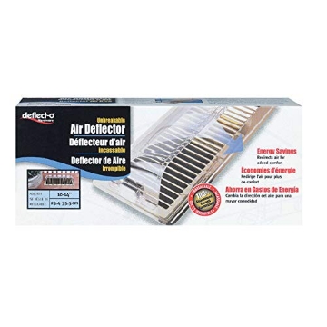Picture of DEFLECTO 50 Deflect-O 3 in. H x 14 in. W 1-Way Gold Plastic Air Deflector - Case of: 1; (EA)