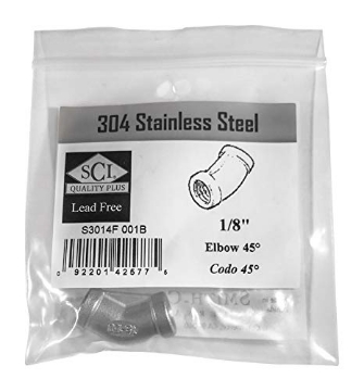 Picture of SMITH-COOPER 4638100600 Smith-Cooper International SS 45DEL 1/8 FX1/8 F (EA)