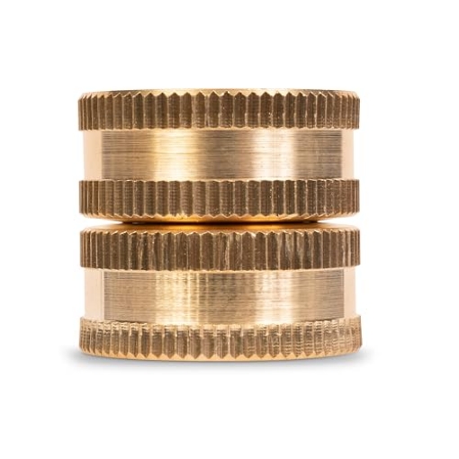 Picture of Gilmour 807734-1001 Gilmour Pro Brass Double Female Hose Connector, Swivel Hose Connector Thread Size 3/4" NPT (F) to 3/4" NH (F) (EA)