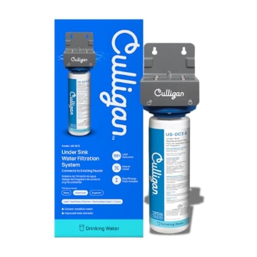 Picture of Zero Technologies US-DC-3 Culligan US-DC3 Under Sink Water Filter System, Direct Connect, Premium Lead Filtration, Removes 99% Lead, Chlorine, Taste & Odor, 4,750-Gal, 12-Month Cartridge, 1.5 GPM (EA)