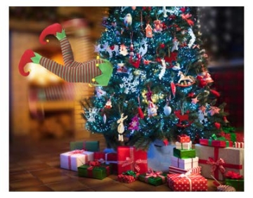 Picture of MR CHRISTMAS INC 30458AC Christmas Decoration, Animated Elf Kickers, 16-In. (PK-4-EA)