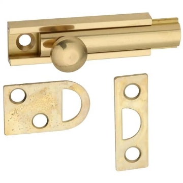 Picture of National/Spectrum Brands N197-962 Surface Bolt 2 Brass (PK-5-EA)