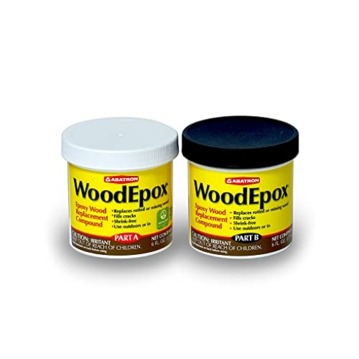 Picture of UC COATINGS LLC WEAB6OR Abatron WoodEpox Kit - 12 oz - 2-Part Structural Epoxy Adhesive Filler - Wood Filler Putty (EA)