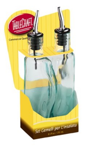 Picture of TABLECRAFT PRODUCTS COMPANY INC H918 Glass Puzzle Cruet Set (EA)