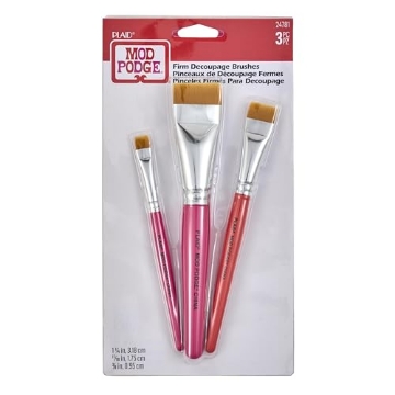 Picture of PLAID ENTERPRISES INC 24781 Mod Podge Furniture Brush Set of 3 (1 1/4-Inch, 11/16-Inch, 3/8-Inch), 24781 One Each, Original Version (EA)
