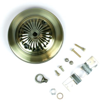 Picture of JANDORF SPECIALTY HARDWARE 60215 Jandorf, 5" Brass FI Lamp 60215 Canopy Kit, Antique, 5 inch (EA)