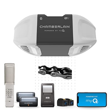 Picture of THE CHAMBERLAIN GROUP INC C2405 Chamberlain C2405 MYQ Smart Garage Door Opener, Chain Drive, 1/2-HP Motor, Dual Light - Quantity 1 (EA)