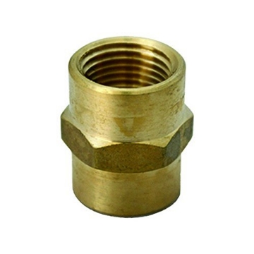 Picture of JMF COMPANY 4505160 Jmf Pipe Reducer 1/2 Fpt X 1/8 Fpt Yellow Brass Lead Pack of 5 (PK-5-EA)