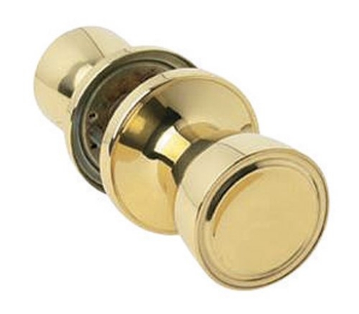 Picture of Home Plus+ LA2120 Home Plus Polished Brass Steel Passage Lockset ANSI Grade 3 1-3/4 in. (EA)