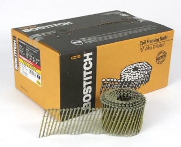 Picture of STANBOSTIT C10S120DG Bostitch 15 deg. 11 Ga. Ring Shank Angled Coil Nails 3 in. L x 0.12 in. Dia. 2,700 pk (EA)