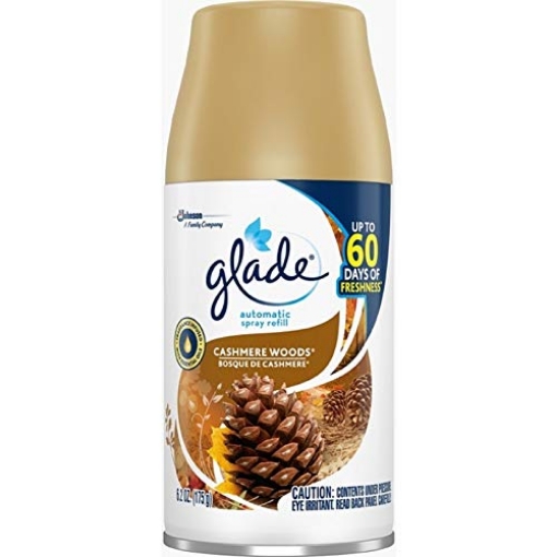 Picture of Glade 344757 Glade Automatic Spray Refill, Air Freshener for Home and Bathroom, Cashmere Woods, 6.2 Oz, Pack of 6 (PK-6-EA)