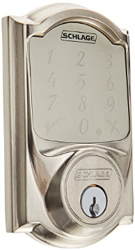 Picture of Ingersoll Rand BE479AAVCAM619 SCHLAGE BE479AA V CAM 619 Satin Nickel Sense Smart Deadbolt with Camelot Trim (EA)