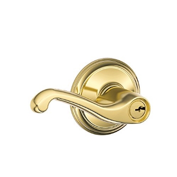 Picture of Ingersoll Rand F51FLA605KA4 SCHLAGE Lock F51 FLA 605 KA4 Flair Entry Lockset, Brass (EA)