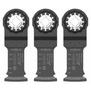 Picture of BOSCH SECURITY SYSTEMS, INC OSL114F-3 Bosch OSL114F-3 1-1/4 in. Starlock® Oscillating Multi Tool Bi-Metal Xtra-Clean Plunge Cut Blade 3 pk. (EA)
