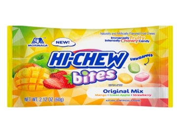 Picture of MORINAGA 15440 Hi-Chew Bites Bag Original Mix - Mango, Green Apple and Strawberry - 2.12 oz (PK-12-EA)