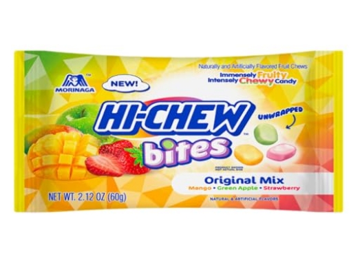 Picture of MORINAGA 15440 Hi-Chew Bites Bag Original Mix - Mango, Green Apple and Strawberry - 2.12 oz (PK-12-EA)