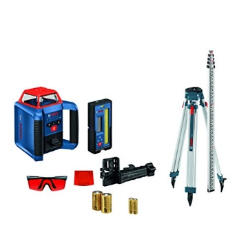 Picture of BOSCH SECURITY SYSTEMS, INC GRL2000-40HK BOSCH GRL2000-40HK REVOLVE Self-Leveling Horizontal Rotary Laser Kit, Includes Tripod, Grade Rod, Laser Receiver, 2 D Batteries, 2 AA Batteries, Glasses, Target Plate, & Hard Carrying Case (EA)