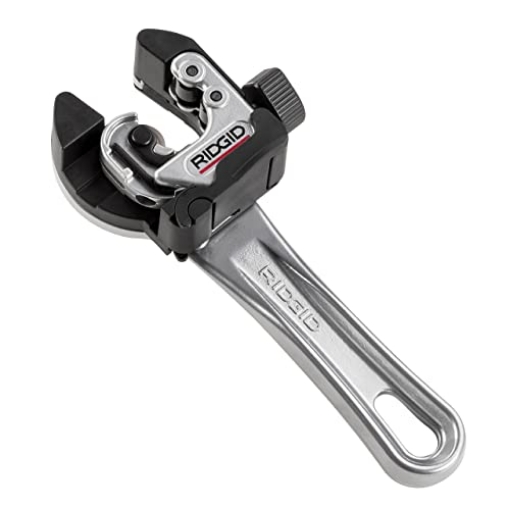 Picture of Ridge Tool Company 32573 RIDGID 32573 Model 118 2-in-1 Close Quarters AUTOFEED 1/4" to 1-1/8" Metal Tubing Compact Cutter, Silver/Black (EA)