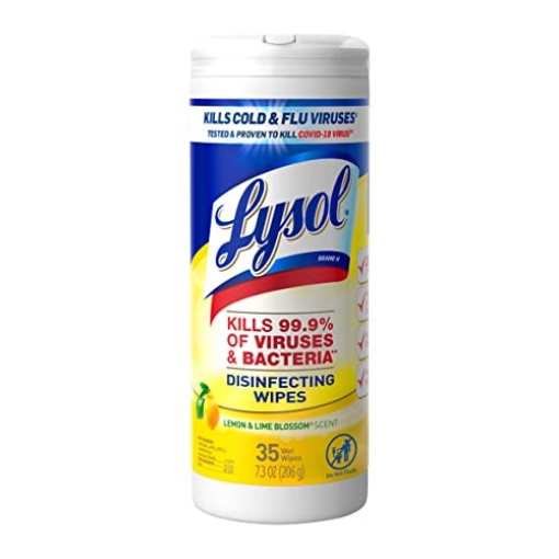 Picture of Lysol 19200-81145 Lysol Disinfectant Wipes, For Disinfecting, Deodorizing, and Cleaning, Lemon & Lime Blossom, 35ct (EA)