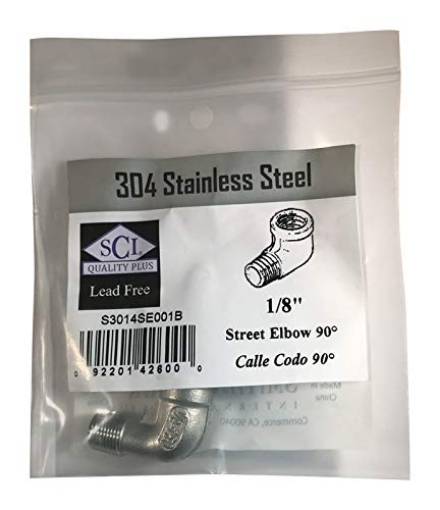 Picture of SMITH-COOPER 4638102000 Smith Cooper Street Elbow 90 1/8" SS (EA)