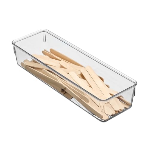 Picture of IDESIGN 52430 iDesign Linus BPA-Free Plastic Drawer Organizer - 3.25" x 9.75" x 2.25", Clear (EA)