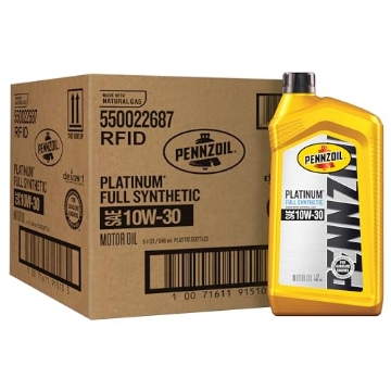 Picture of PENNZOIL 550022687 Pennzoil Platinum Full Synthetic 10W-30 Motor Oil (1-Quart, Case of 6) (PK-6-EA)