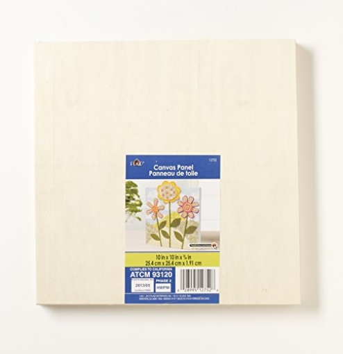 Picture of PLAID ENTERPRISES INC 12752 Plaid Wood Canvas Panel (10 by 10-Inch), (PK-2-EA)
