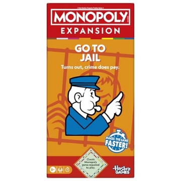 Picture of Hasbro HSBG0719 Monopoly Go to Jail Expansion | Add More Fun to Classic Monopoly Game and Play Faster | Ages 8+ | 2-6 Players | 40 Mins. | Family Board Games | Kids (EA)