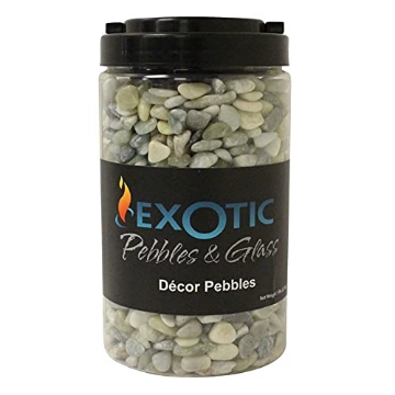 Picture of EXOTIC PEBBLES & AGGREGATES INC PJS-0510J Exotic Pebbles (Decorative Pebbles, Gravel Size, Polished, Jade, 5 lb Jar (EA)