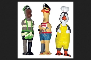 Picture of Boss Products Usa Llc 52556 Diggers Multicolored Squeaky Fowl Character Latex Dog Toy Large (EA)