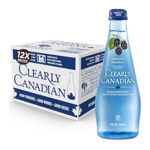 Picture of CLEARLY CANADIAN 325B-US-108P Clearly Canadian Mountain Blackberry Sparkling Water, 11 Fl Oz (PK-12-EA)