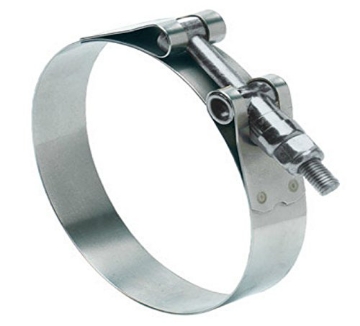 Picture of IDEAL(R) 300100163553 Ideal Tridon 1-5/8 in. 1-7/8 in. 163 Silver Hose Clamp with Tongue Bridge Stainless Steel Band (EA)