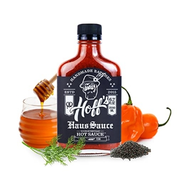 Picture of HOFF AND PEPPER CO LLC HAUSS60Z Hoff & Pepper Haus Sauce Hot Sauce Goodness Seasoning Handmade Tennessee Hot Sauces For Jalapeno Pepper Hot Sauce Spicy Lover For Grilling and Seasoning (EA)