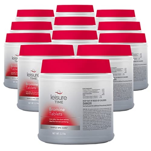 Picture of LEISURE TIME 45401 Leisure Time 45401-12 Bromine Tabs Hot Tub Chemical, 2.2 Pound 12-Pack (PK-12-EA)