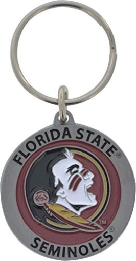 Picture of HILLMAN 711142 Hillman Florida State Seminoles Metal Silver Decorative Key Chain - Case of: 3; Each Pack Qty: 13 (PK-3-EA)