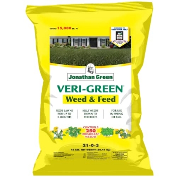 Picture of JONATHAN GREEN & SONS INC 16003 Jonathan Green (16003) Veri-Green Weed and Feed Lawn Fertilizer - 21-0-3 Grass Fertilizer & Weed Killer (15,000 Sq. Ft.) (EA)