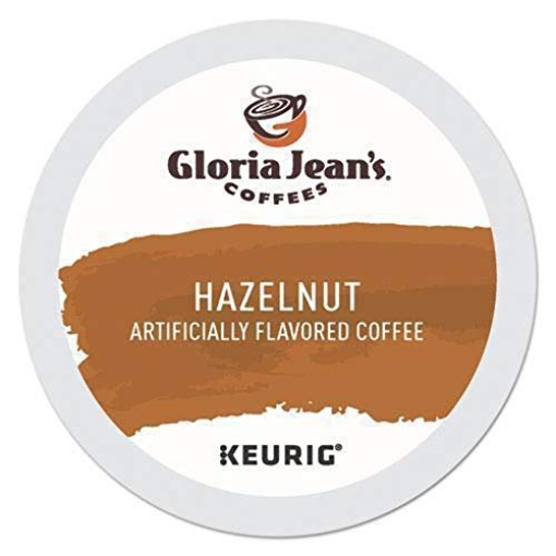 Picture of KEURIG GREEN MOUNTAIN INC DIE60051-052 Gloria Jean's Hazelnut Medium Roast Coffee Blend, 18 Count K-Cups for Keurig Brewers (Pack of 2) (BX)
