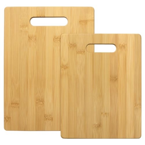 Picture of HOLLYWOOD CHAIRS INC 20-2038 Totally Bamboo 2-Piece Cutting Board Set; 2 Assorted Sizes of Bamboo Wood Cutting Boards for Kitchen (PK-6-EA)