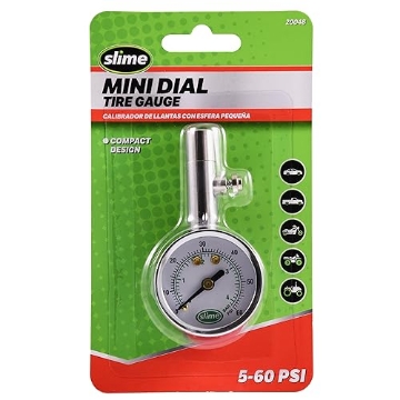 Picture of Slime 20048T Slime 20048 Dial Gauge, Analogue, Mini, 5-60 psi with Bleeder Valve (EA)