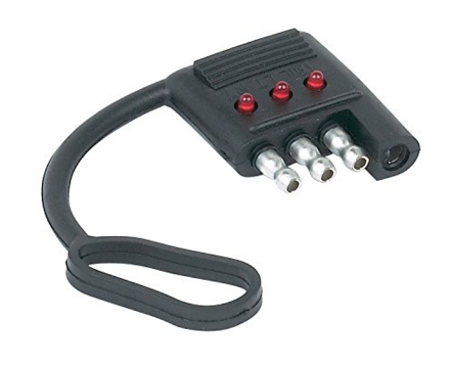 Picture of Hopkins Manufacturing 48675 Hopkins Towing Solutions 48675 4 Wire Flat LED Tester and Dust Cover (EA)