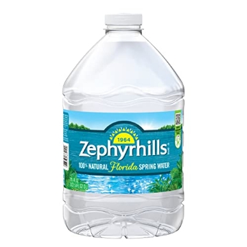 Picture of NESTLE WATERS 73430-44549 Zephyrhills 100% Natural Spring Water plastic jug with handle, 101.4 oz (PK-6-EA)