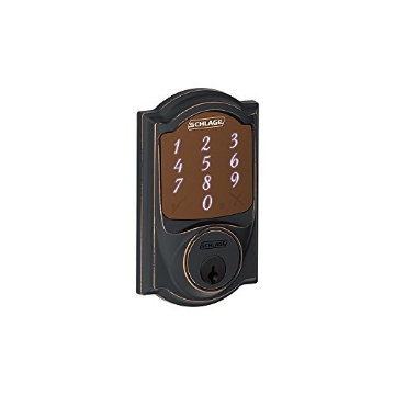 Picture of Ingersoll Rand BE479AAVCAM716 SCHLAGE BE479 CAM 716 Aged Bronze Steel Electronic Deadbolt (EA)