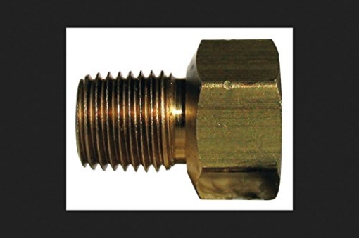 Picture of JMF COMPANY 4213260 JMF 1/4 in. Flare x 1/8 in. Dia. Male Brass Inverted Flare Adapter (EA)