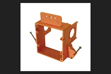 Picture of Cantex Industries EZLV2-NWN Cantex 3-1/4 in. Square PVC 2 gang Junction Box Orange (EA)