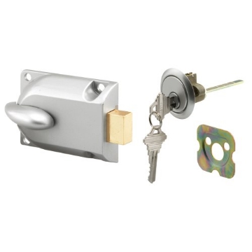 Picture of Prime GD52119 Prime-Line GD 52119 Diecast Painted Aluminum, Center Mount Deadbolt Lock with Keyed Cylinder (Single Pack) (EA)